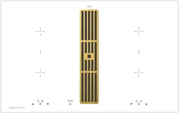 Варочная панель с вытяжкой Kuppersbusch KMI 8500.0 WR Gold купить в Москве