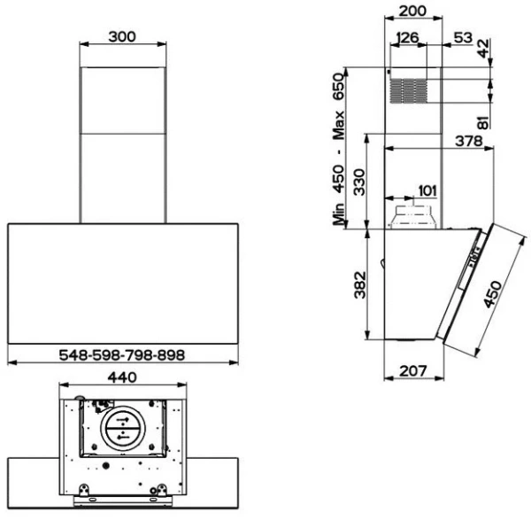 Вытяжка Faber DAISY EG6 LED BK A80 купить в Москве
