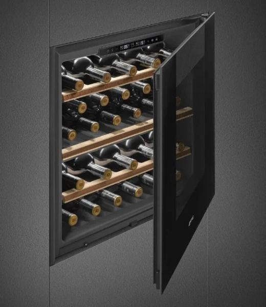 Встраиваемый холодильный шкаф для вина Smeg CVI129B3 купить в Москве