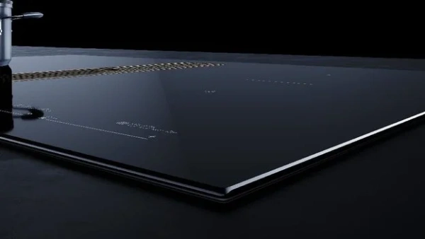 Варочная панель с вытяжкой Kuppersbusch KMI 8590.0 SR Silver Chrome купить в Москве с доставкой
