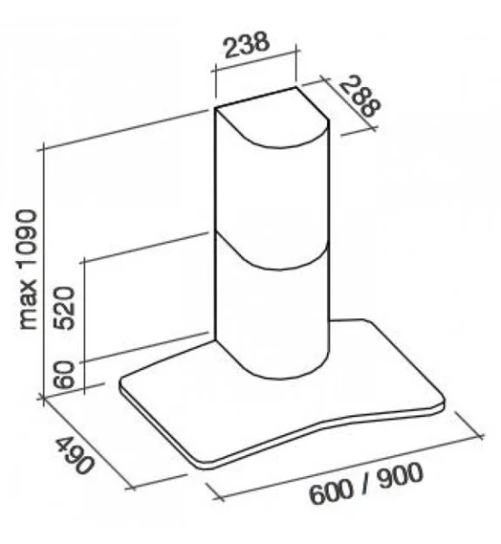 Вытяжка Falmec SATURNO 90 IX (450) купить в Москве
