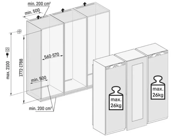 Встраиваемый холодильник Liebherr IXRFW 5153 Prime BioFresh NoFrost купить в Москве
