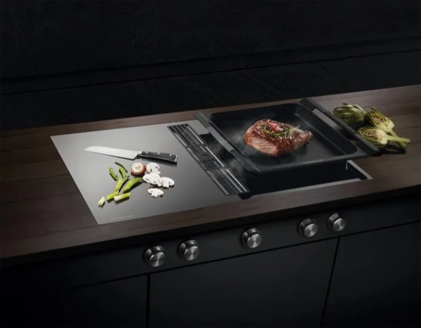 Варочная панель с вытяжкой Kuppersbusch KMI 9850.0 SR Copper купить в Москве с доставкой
