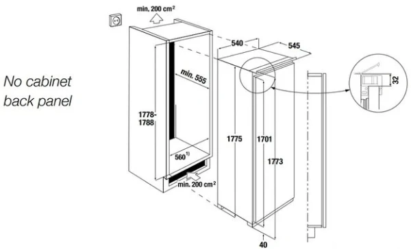 Встраиваемая морозильная камера Kuppersbusch FG 8840.0i купить в Москве