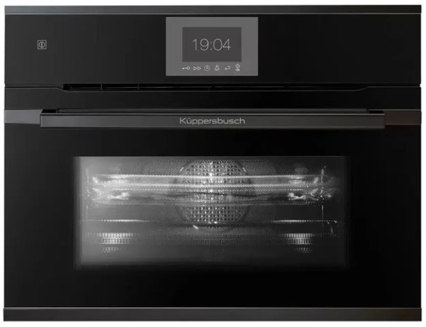 Компактный духовой шкаф с микроволнами  Kuppersbusch CBM 6550.0 S2 Black Chrome купить в Москве