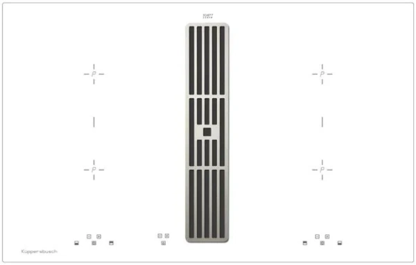 Варочная панель с вытяжкой Kuppersbusch KMI 8500.0 WR Stainless Steel купить в Москве