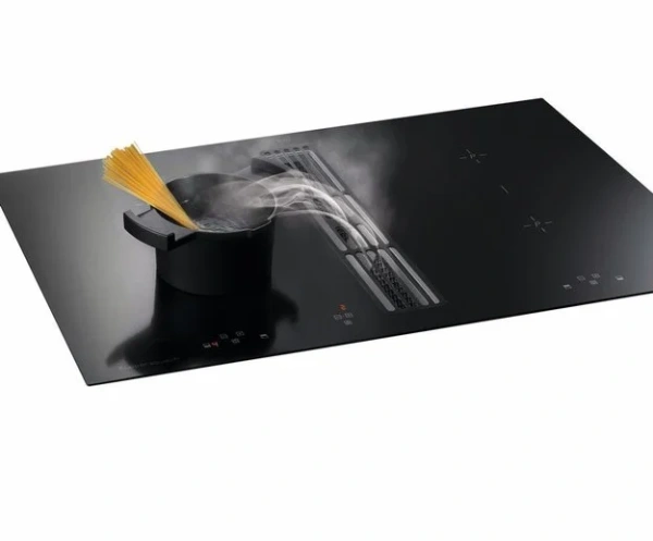 Индукционная варочная панель с вытяжкой Kuppersbusch KMI 8500.0 SR купить в Москве с доставкой
