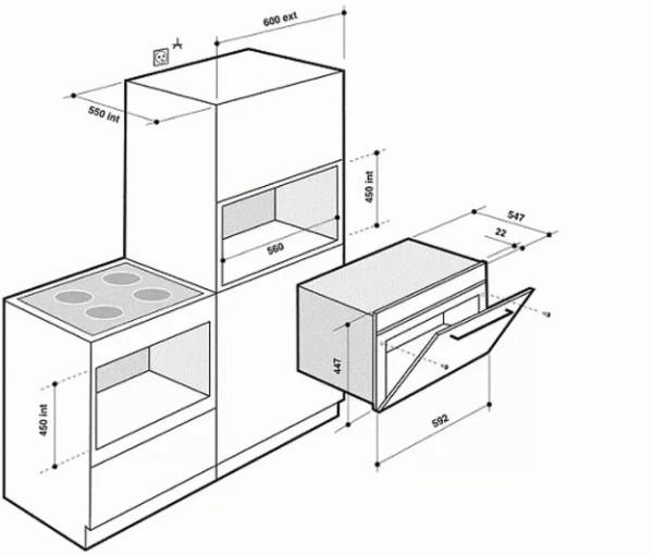 Микроволновая печь De Dietrich DME 1135 X купить в Москве

