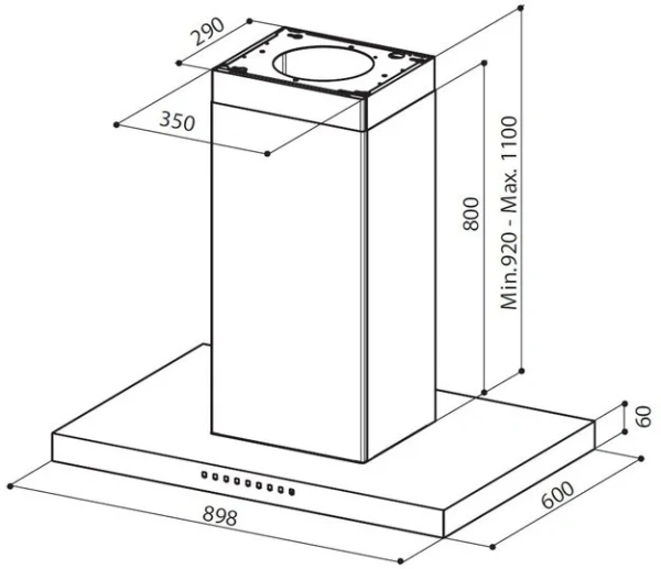 Вытяжка Faber Pretty Isola ACT EG8 X A90 купить в Москве
