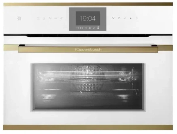 Компактный духовой шкаф с микроволнами Kuppersbusch CBM 6550.0 W4 Gold купить в Москве