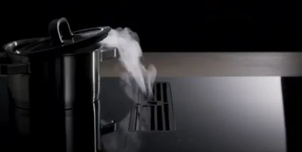 Варочная панель с вытяжкой Kuppersbusch KMI 8500.0 WR Gold купить в Москве с доставкой
