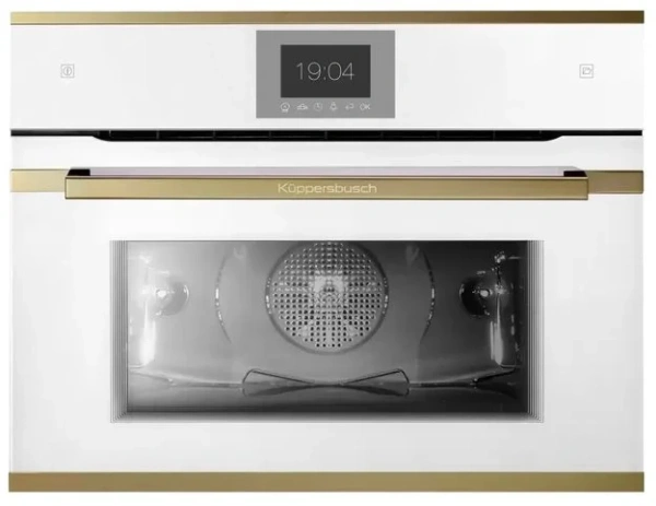 Компактный духовой шкаф с паром Kuppersbusch CBD 6550.0 W4 Gold купить в Москве