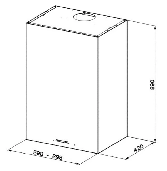 Вытяжка Faber CUBIA GLOSS PLUS EV8 WH A60 купить в Москве
