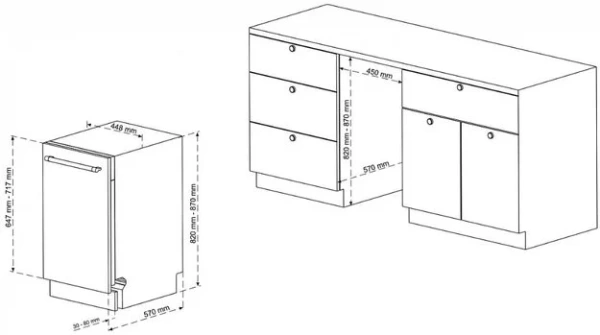Встраиваемая посудомоечная машина Korting KDI 45898 I купить в Москве