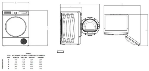 Сушильная машина Jacky`s JTD 9WL0T3N купить в Москве