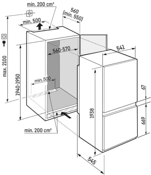 Встраиваемый холодильник Liebherr ICBNSd 5623 купить в Москве
