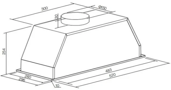 Встраиваемая вытяжка Graude LB 52.0 W купить в Москве
