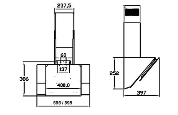 Вытяжка Zigmund Shtain K 221.61 W купить в Москве
