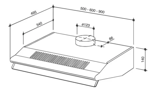 Вытяжка Kaiser A 501 NB купить в Москве
