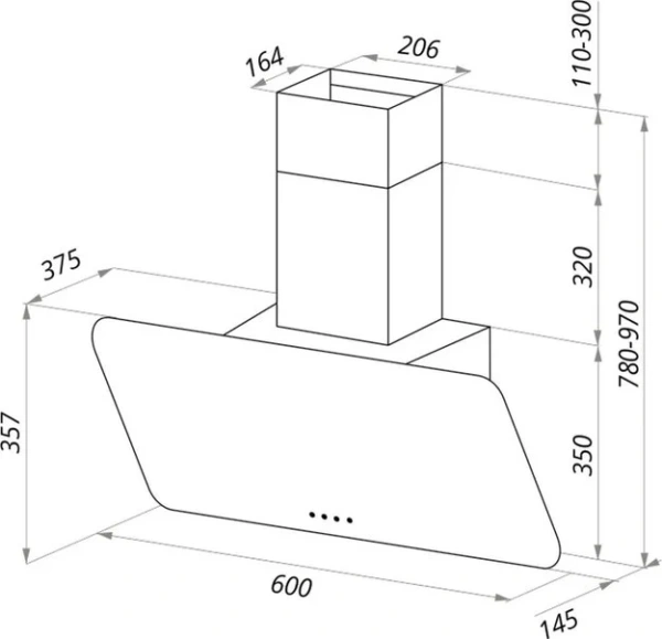 Кухонная вытяжка MAUNFELD Dream 60 слоновая кость купить в Москве
