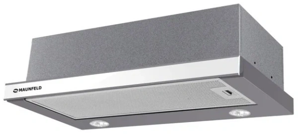 Встраиваемая вытяжка MAUNFELD VS SLIDE 60 металлик/белое стекло купить в Москве
