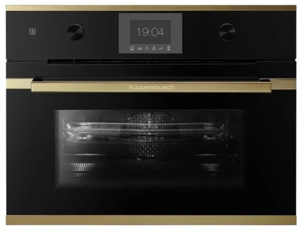 Компактный духовой шкаф с микроволнами Kuppersbusch CBM 6350.0 S4 Gold купить в Москве