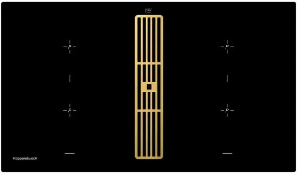 Варочная панель с вытяжкой Kuppersbusch KMI 9850.0 SR Gold купить в Москве