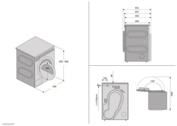 Профессиональная сушильная машина Asko TDC1781H.W.P купить в Москве