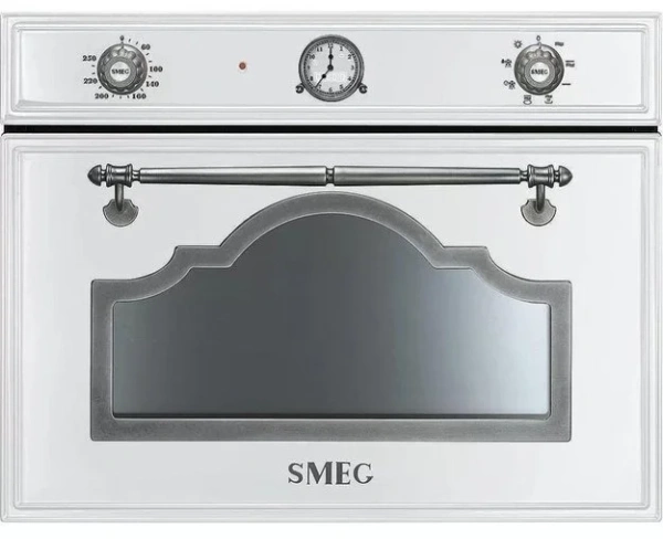 Компактный духовой шкаф с пароваркой Smeg SF4750VCBS купить в Москве