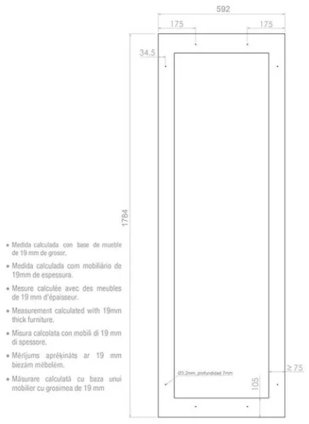 Встраиваемый винный шкаф Pando PVMA 178-112 PAR купить в Москве