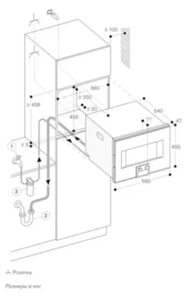 Комбинированный духовой шкаф-пароконвектомат Gaggenau BS475112 купить в Москве
