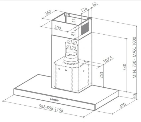 Вытяжка Faber Stilo DX/SP A120, правая купить в Москве
