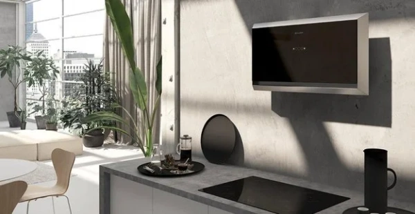 Вытяжка Faber TWICE ARIES BK GLASS/X A90 купить в Москве
