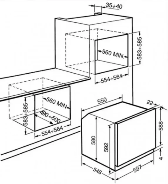 Духовой шкаф Smeg SC855A-8 купить в Москве
