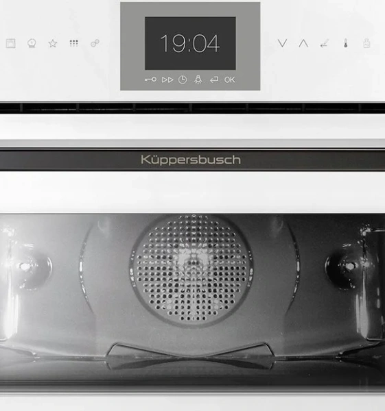 Компактный духовой шкаф с паром Kuppersbusch CBD 6550.0 W2 Black Chrome купить в Москве
