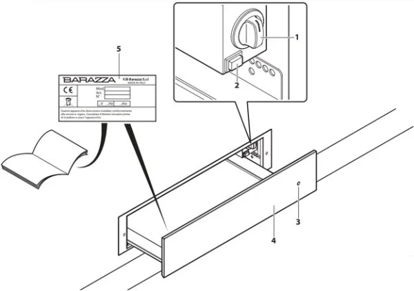 Встраиваемый подогреватель посуды Barazza 1CEEVEN купить в Москве
