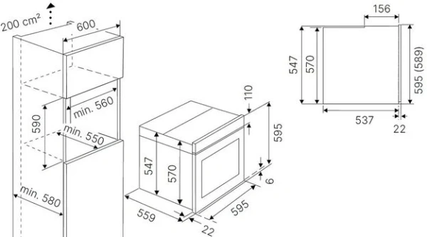 Духовой шкаф Kuppersbusch BP 6850.0 S2 Black Chrome купить в Москве
