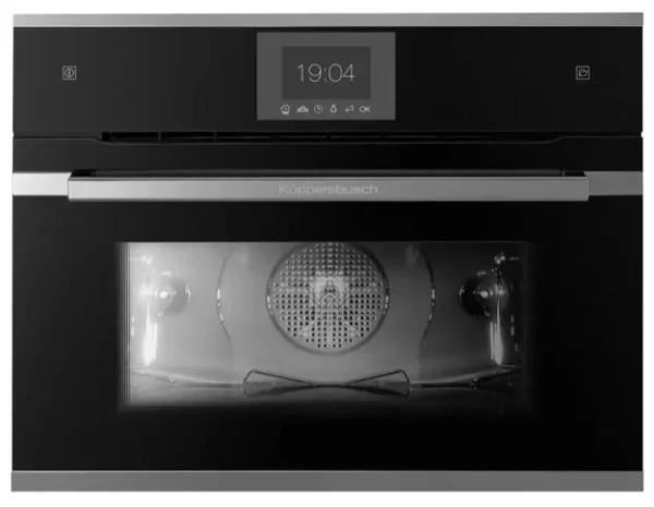 Компактный духовой шкаф с паром Kuppersbusch CBD 6550.0 S3 Silver Chrome купить в Москве