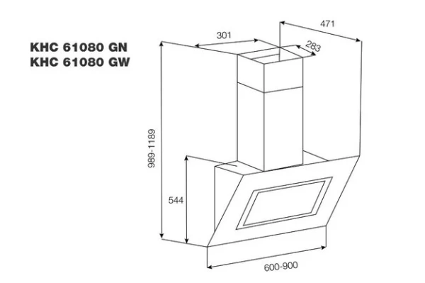 Вытяжка Korting KHC 61080 GW купить в Москве
