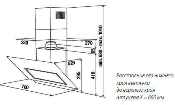 Вытяжка Kuppersbusch KD 7610.0 W купить в Москве
