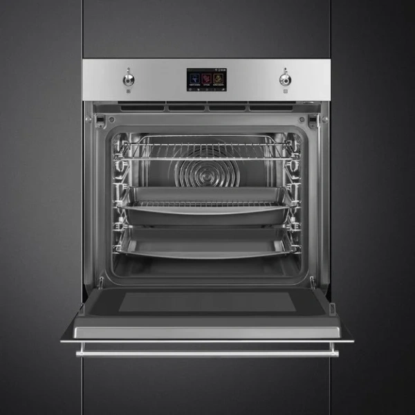Духовой шкаф с паром Smeg SO6303APX купить в Москве
