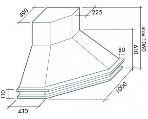 Вытяжка Falmec Tempo Antico Ang (600) S дуб купить в Москве
