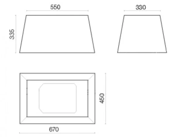 Вытяжка Falmec Lumiere isola 67 (450) (с системой E.ion) ECP купить в Москве
