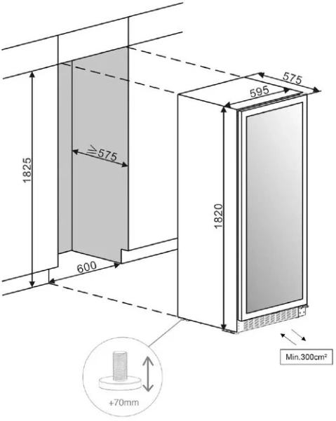 Винный шкаф Pando PBE 182-190 купить в Москве