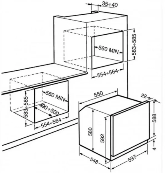 Духовой шкаф Smeg SC800P-9 купить в Москве

