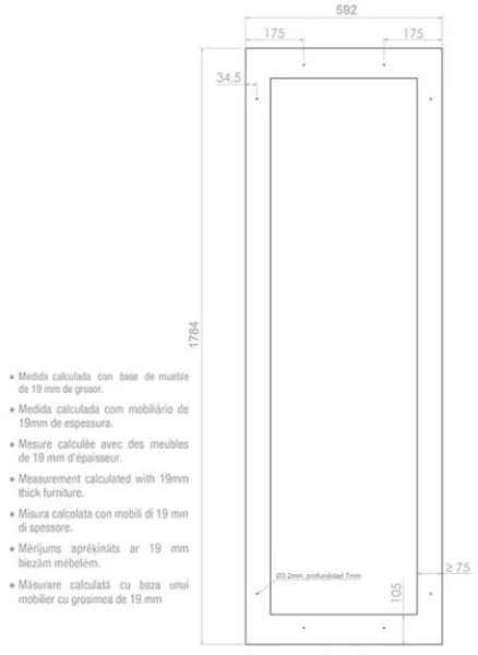 Встраиваемый винный шкаф Pando PVMA 178-112 PAL купить в Москве