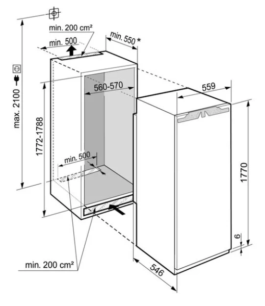 Встраиваемый холодильник Liebherr IRBd 5151 Prime купить в Москве