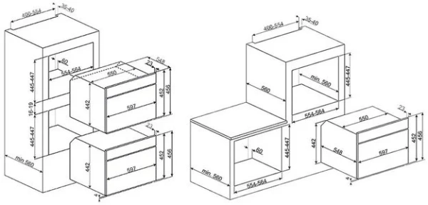 Микроволновая печь Smeg SF4102MN купить в Москве

