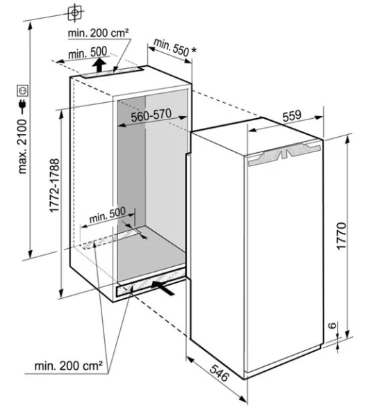 Встраиваемый холодильник Liebherr IRDe 5120 Plus купить в Москве