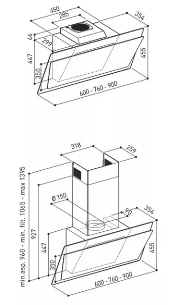 Вытяжка Korting KHC 67070 GWN купить в Москве
